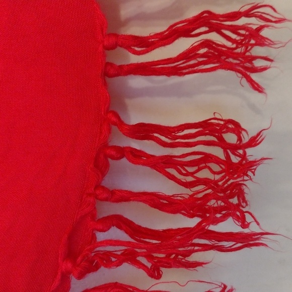 Hot Pink Embroidery Sequins Beach Cover Up Wrap Skirt One Size - Picture 6 of 8